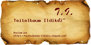 Teitelbaum Ildikó névjegykártya